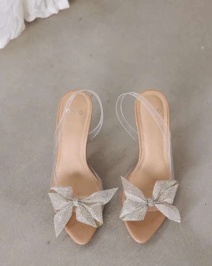 Party NOVO Shoes Women POSITANO CAMEL High Heels