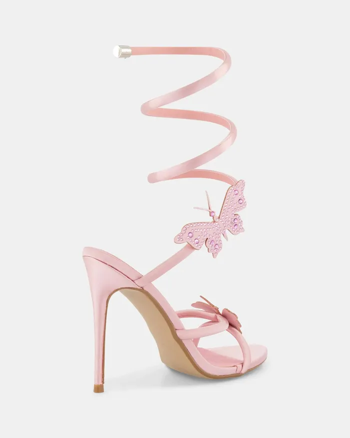 Party Women ZAISHA SOFT PINK Open Toe Heels NOVO Shoes