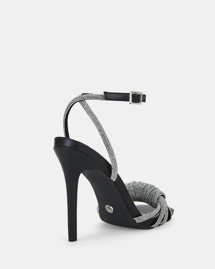 Party YATEE BLACK Open Toe Heels NOVO Shoes Women