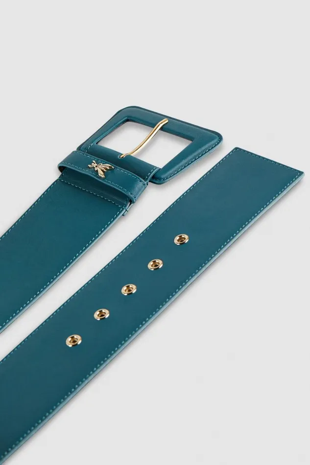 Patrizia Pepe Belts HighWaisted Belt With Leather Lining Green 8211 Women