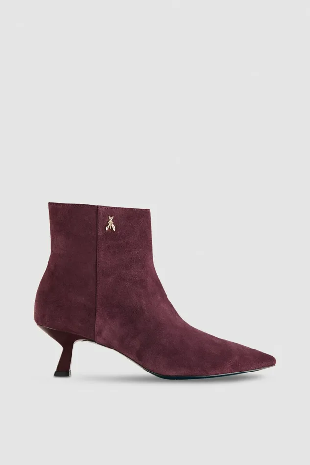 Patrizia Pepe Boots Leather Ankle Boots With Zipper Purple 8211 Women