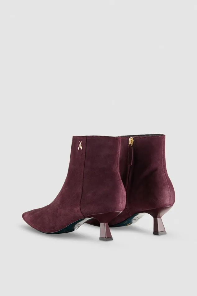Patrizia Pepe Boots Leather Ankle Boots With Zipper Purple 8211 Women