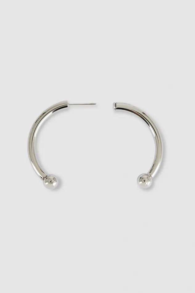 Patrizia Pepe Earrings Piercing Hoop Earrings Silver 8211 Women