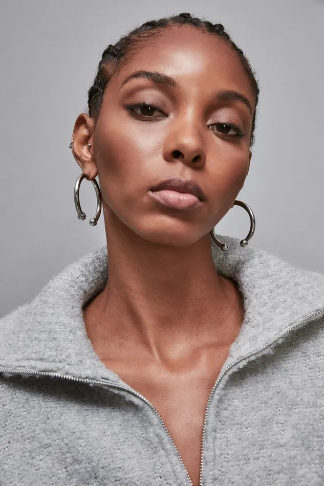 Patrizia Pepe Earrings Piercing Hoop Earrings Silver 8211 Women
