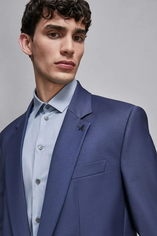 Patrizia Pepe Jackets Single Breasted Lined Jacket Blue 8211 Men