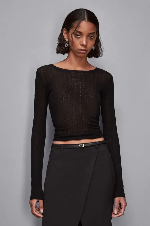 Patrizia Pepe Knitwear Super Light Sweater Black 8211 Women