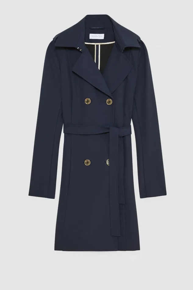 Patrizia Pepe Outerwear Trench Blue 8211 Women