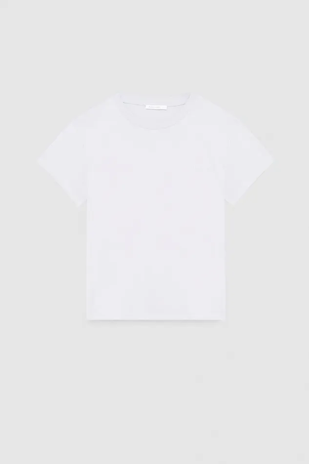 Patrizia Pepe Tops ShortSleeved TShirt With Logo In Organic Cotton White 8211 Women