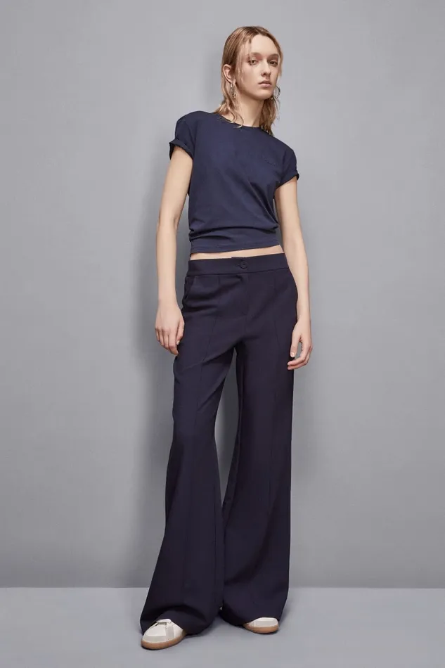 Patrizia Pepe Tops TShirt With Logo Blue 8211 Women