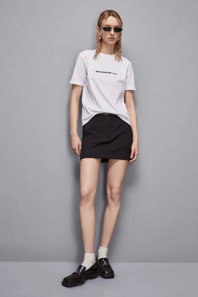 Patrizia Pepe Tops TShirt With Slogan White 8211 Women