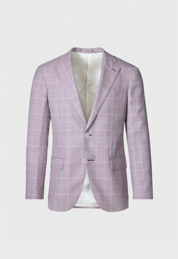 Paulstuart Blazers and Jackets Mens Cashmere Plaid Jacket Blue