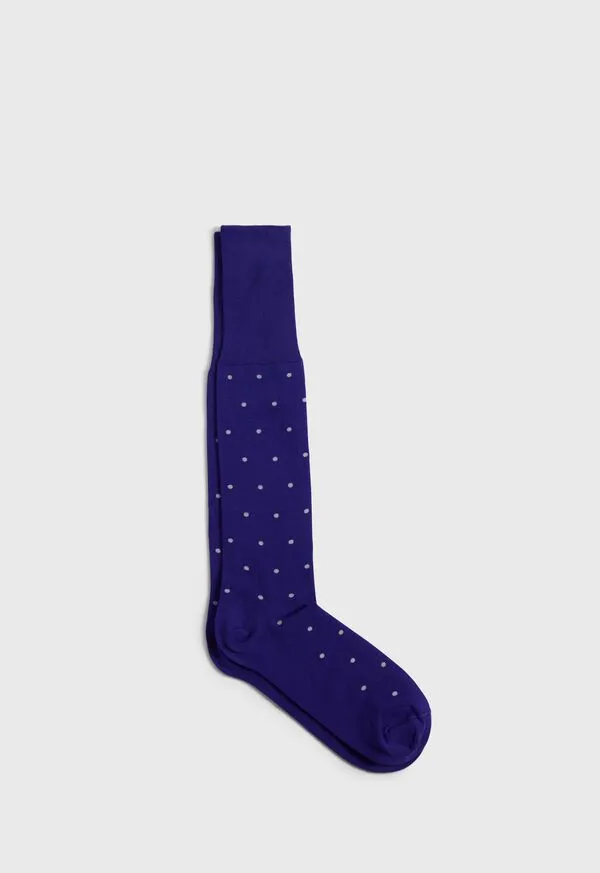 Paulstuart Socks Mens Cotton Dotted Sock Black