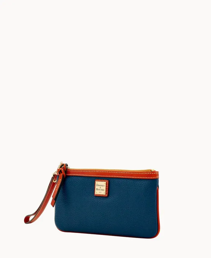 Pebble Grain Clutch Wristlet Midnight Blue ManWoman Dooney and Bourke Wallets Pebble Grain Clutch Wristlet Midnight Blue ManWoman Dooney and Bourke Wallets