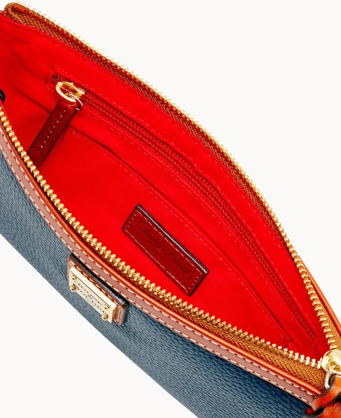 Pebble Grain Clutch Wristlet Midnight Blue ManWoman Dooney and Bourke Wallets Pebble Grain Clutch Wristlet Midnight Blue ManWoman Dooney and Bourke Wallets