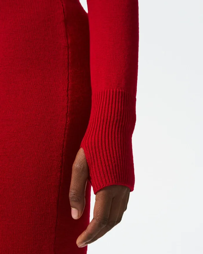 Perfect Moment IntarsiaKnit Merino Wool Jumpsuit Red Women Jumpsuits
