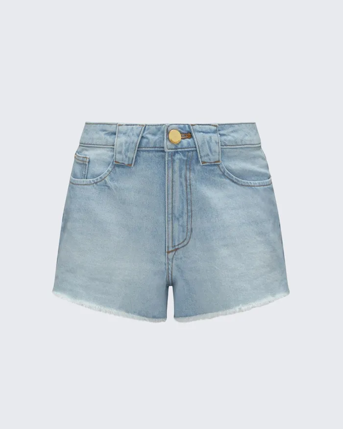 Perfect Moment LowRise Denim Short Light Denim Women Pants