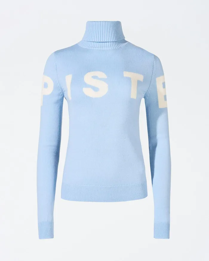 Perfect Moment Piste Merino Wool Sweater Bluebird Blue Women Tops