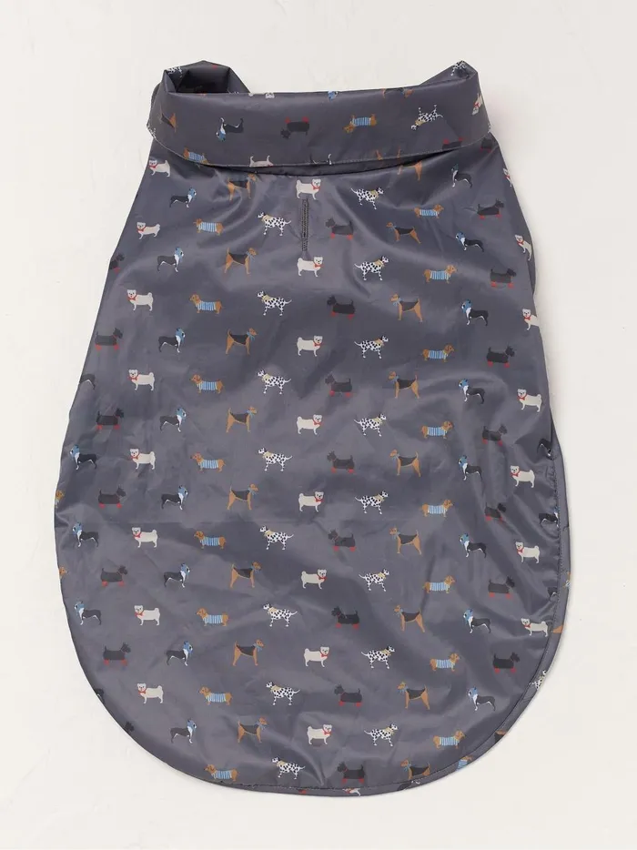 Pet Accessories Fat Face Grey Marching Dogs 50cm Raincoat
