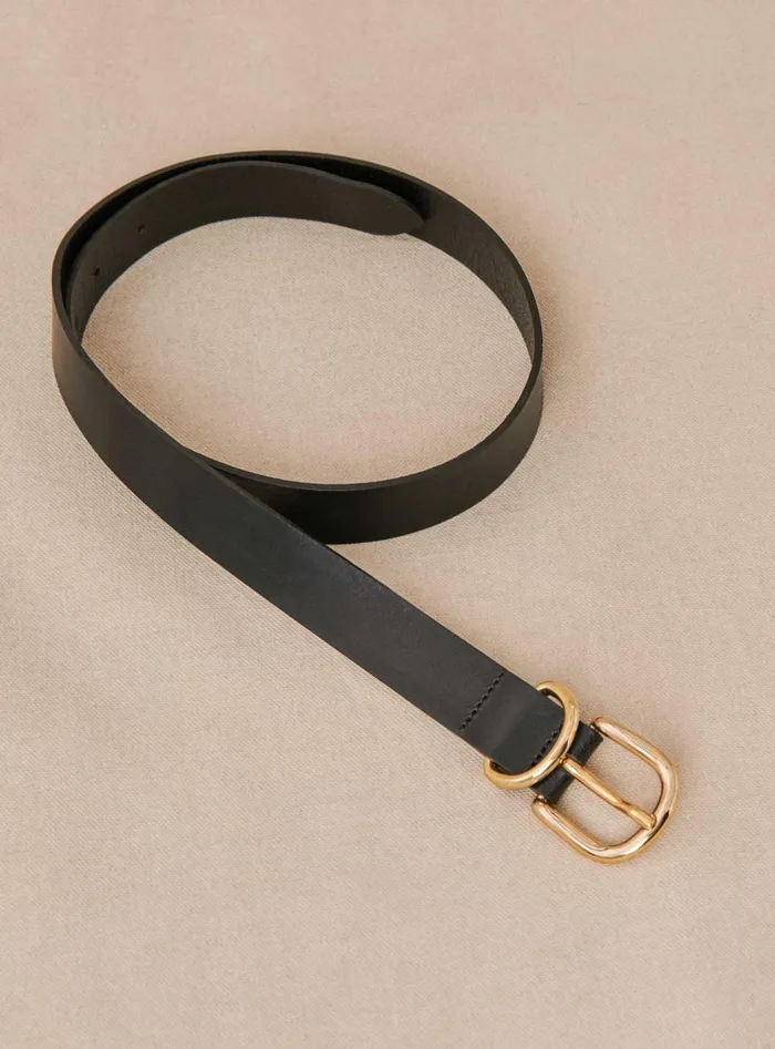 Petite Mendigote Belts Fw24 Ceinture Astrid Cuir Black 8211 Women