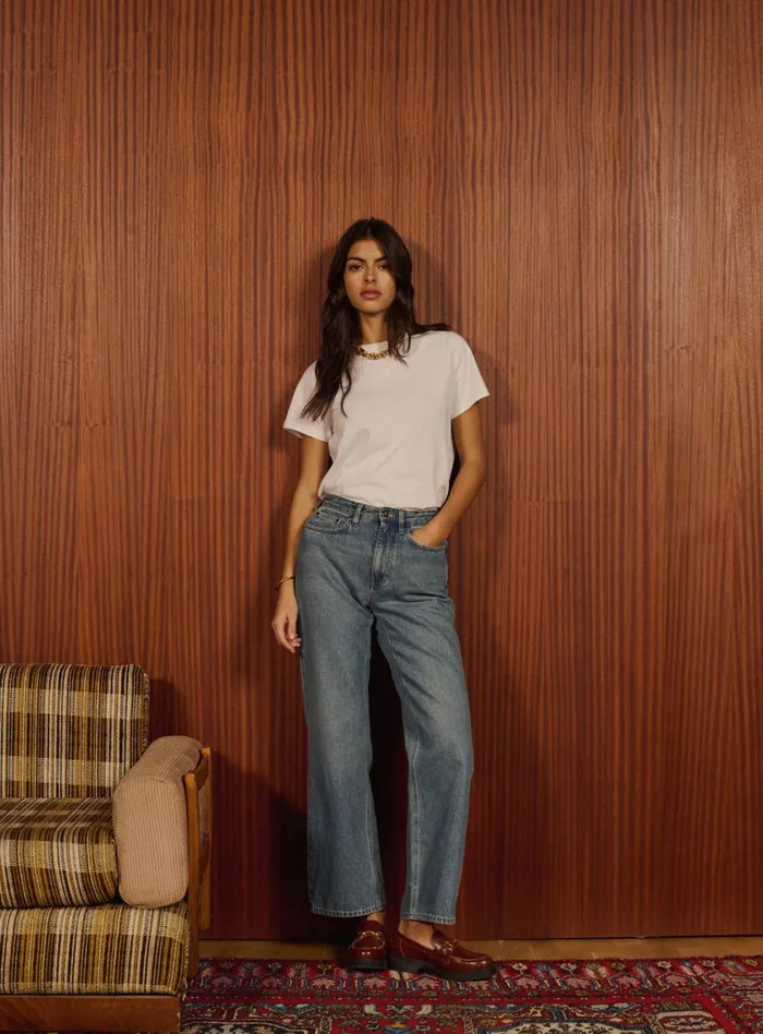 Petite Mendigote Denim Fw24 Pantalon Perrine Denim Blue 8211 Women