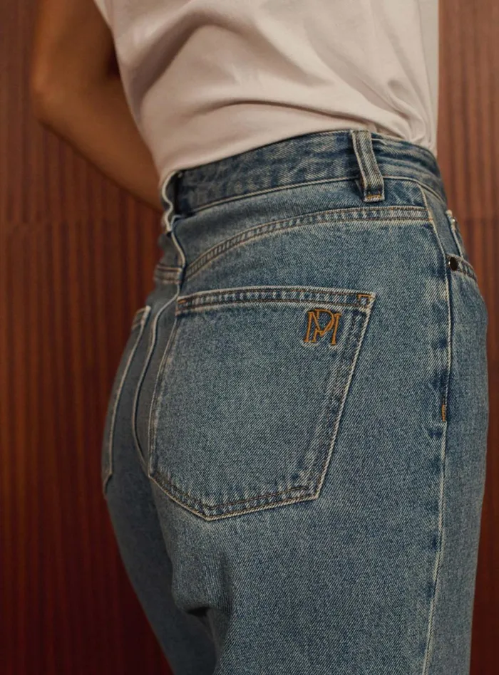 Petite Mendigote Denim Fw24 Pantalon Perrine Denim Blue 8211 Women