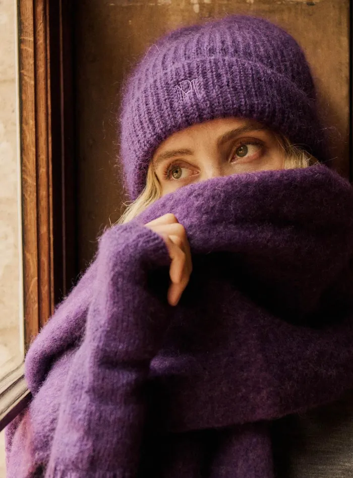 Petite Mendigote Jackets and Coats Alison Beanie Purple 8211 Women