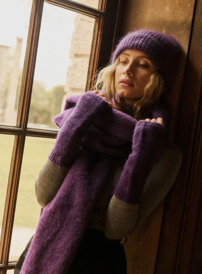Petite Mendigote Jackets and Coats Alison Beanie Purple 8211 Women