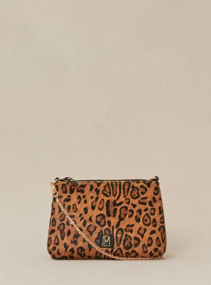 Petite Mendigote Leather Bags Fw24 Sac Serion Pony Leopard 8211 Women
