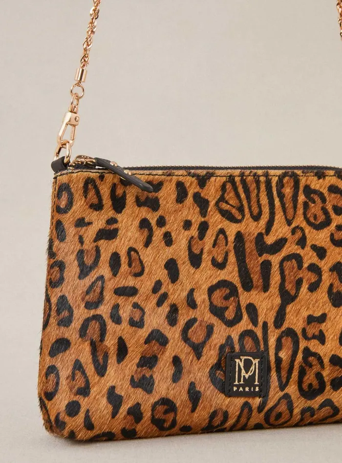 Petite Mendigote Leather Bags Fw24 Sac Serion Pony Leopard 8211 Women