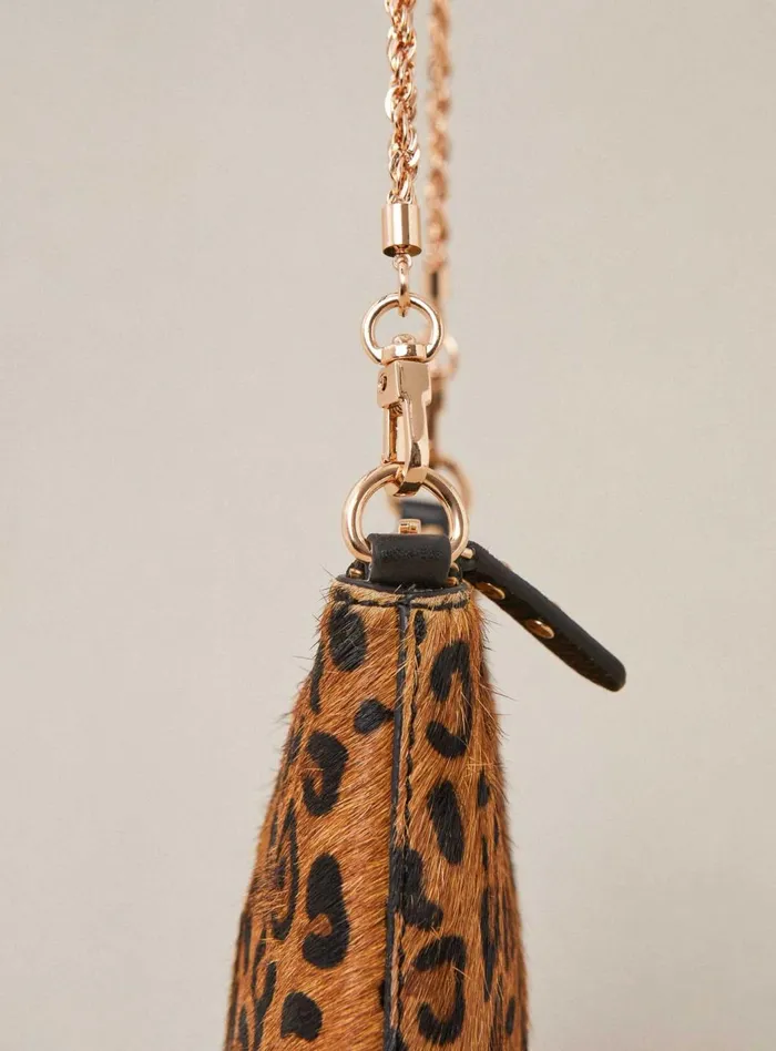 Petite Mendigote Leather Bags Fw24 Sac Serion Pony Leopard 8211 Women