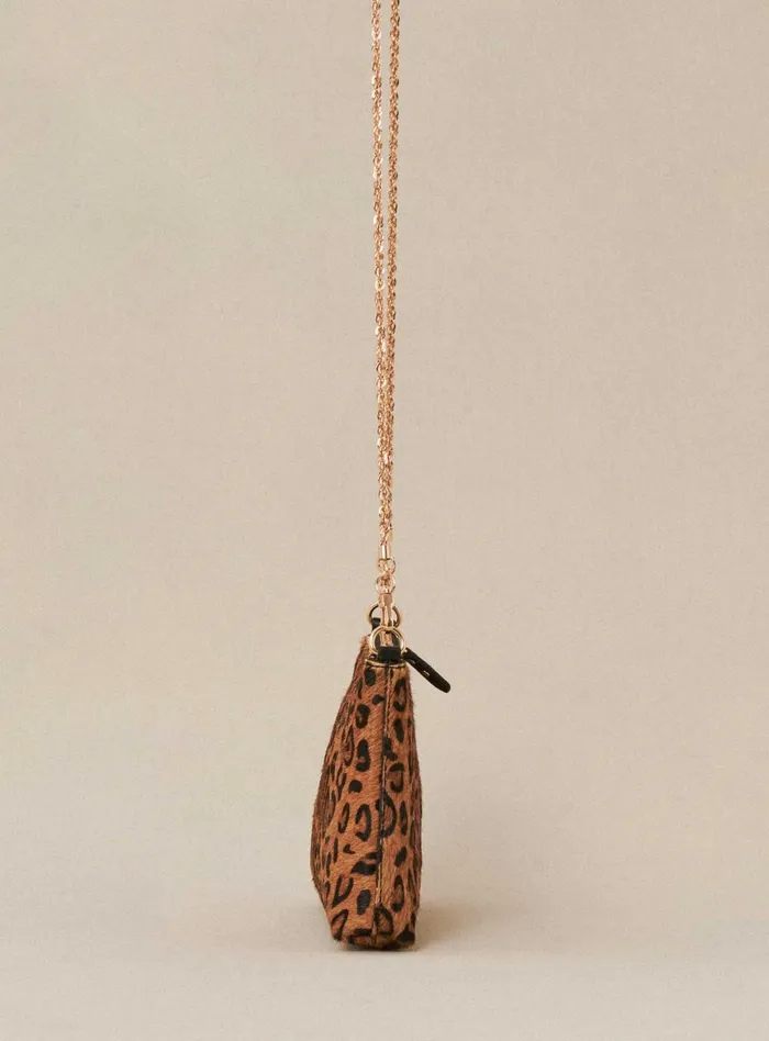 Petite Mendigote Leather Bags Fw24 Sac Serion Pony Leopard 8211 Women