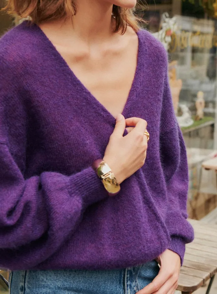 Petite Mendigote Meshes Fw24 Maille Mayden Purple 8211 Women