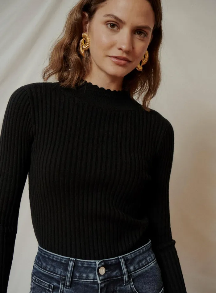 Petite Mendigote Meshes Fw24 Maille Ml Maelle Black 8211 Women
