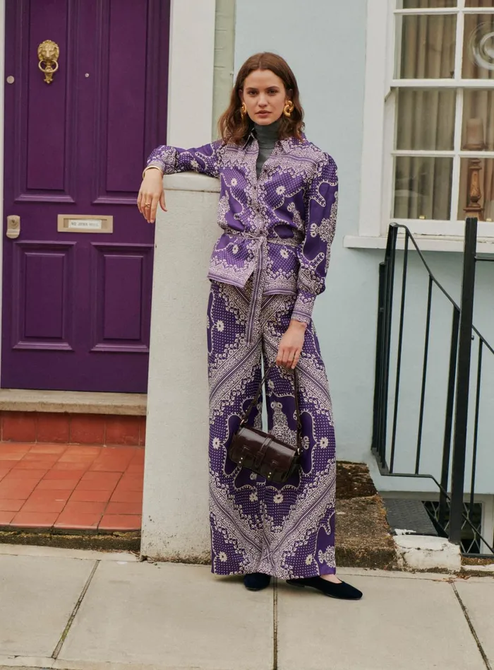 Petite Mendigote Pants Pauline Pants Purple 8211 Women