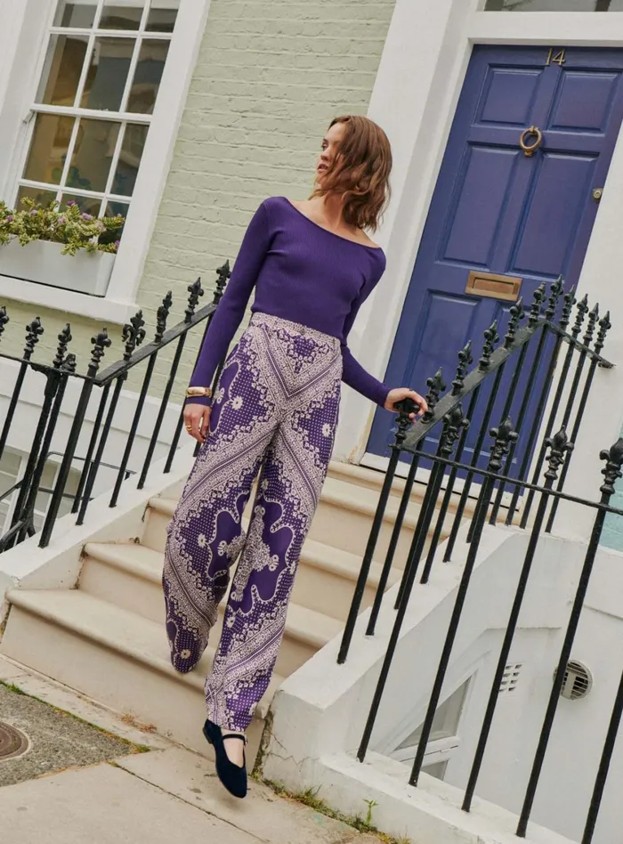 Petite Mendigote Pants Pauline Pants Purple 8211 Women