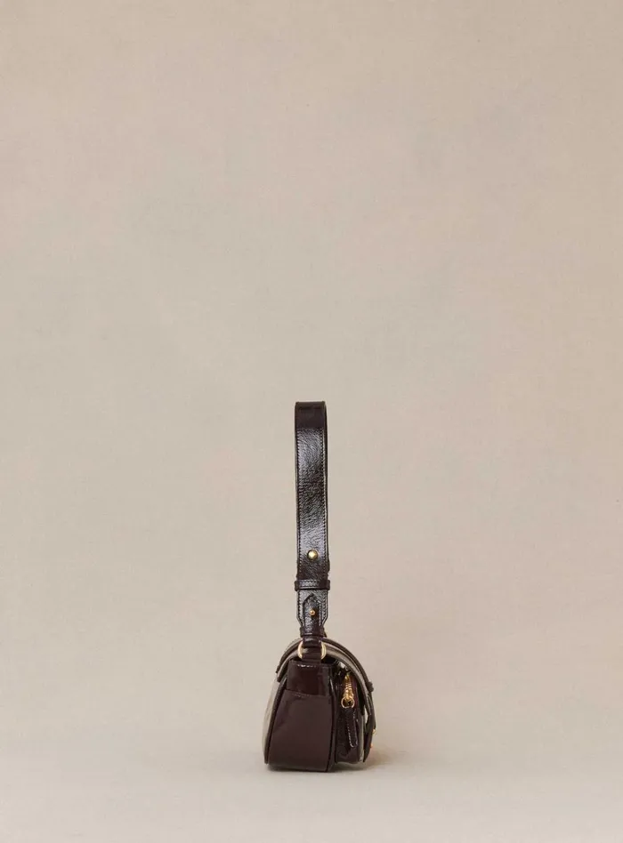 Petite Mendigote Shoulder Bags Steve Mini Bag Burgundy Varnish 8211 Women