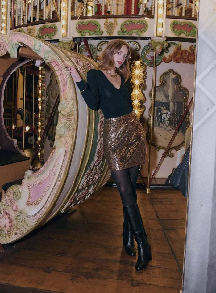 Petite Mendigote Skirts and Shorts Jump Skirt Golden 8211 Women