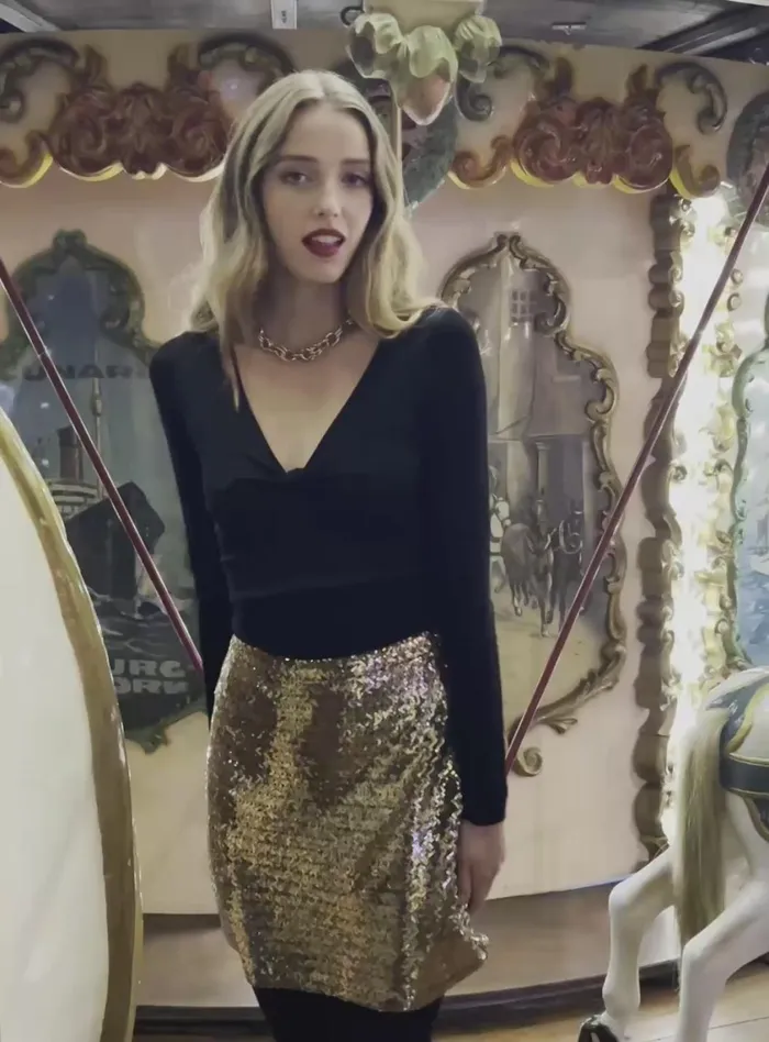 Petite Mendigote Skirts and Shorts Jump Skirt Golden 8211 Women