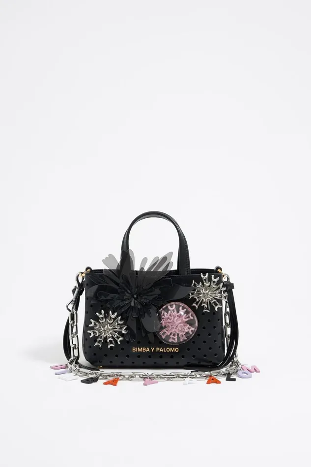 Pink Bubble Chrysanthemum Charm Pastel Pink Women Bimba Y Lola Bag Charms Pink Bubble Chrysanthemum Charm Pastel Pink Women Bimba Y Lola Bag Charms