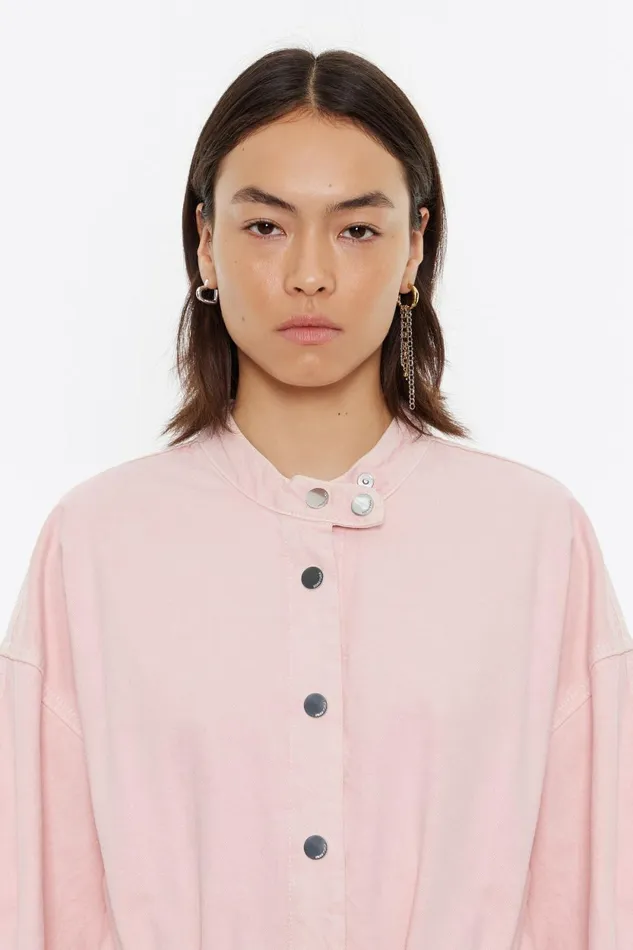 Pink Denim Cargo Jumpsuit Denim Pink Women Bimba Y Lola Denim Pink Denim Cargo Jumpsuit Denim Pink Women Bimba Y Lola Denim