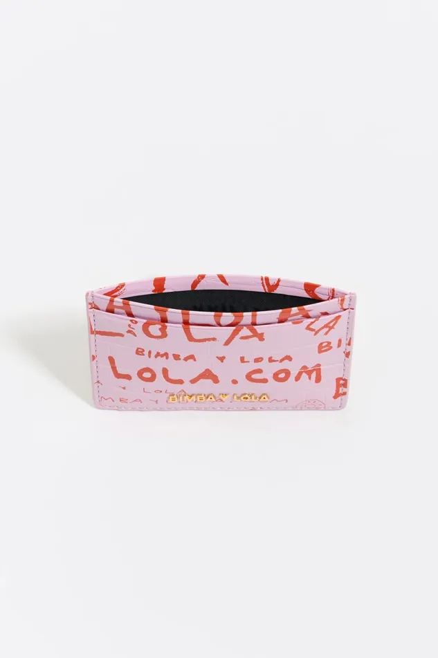 Pink Mock Croc Card Holder Bimbaylolacom Pink Women Bimba Y Lola Card Holders Pink Mock Croc Card Holder Bimbaylolacom Pink Women Bimba Y Lola Card Holders
