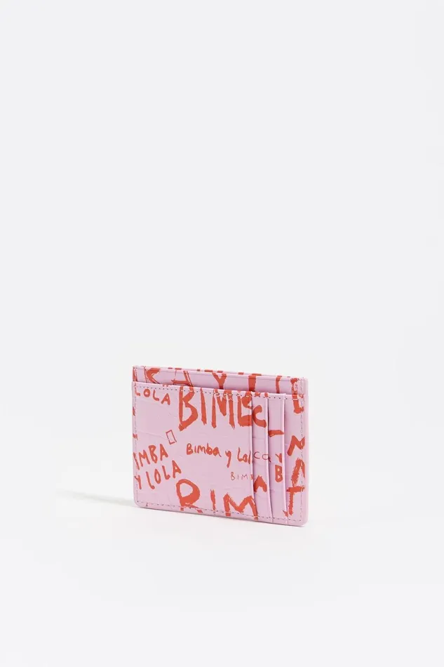 Pink Mock Croc Card Holder Bimbaylolacom Pink Women Bimba Y Lola Card Holders Pink Mock Croc Card Holder Bimbaylolacom Pink Women Bimba Y Lola Card Holders