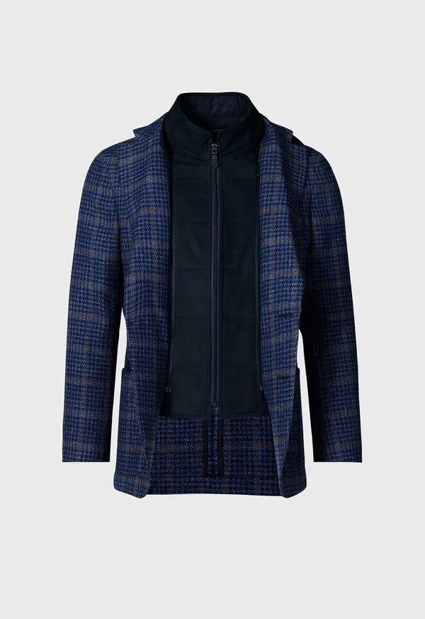 Plaid Jacket with Removable Vest Blue Blazers and Jackets Paulstuart Mens Plaid Jacket with Removable Vest Blue Blazers and Jackets Paulstuart Mens