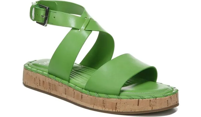 Platform Women Franco Sarto Sarto Zarlo Platform Sandal Acid Green Leather