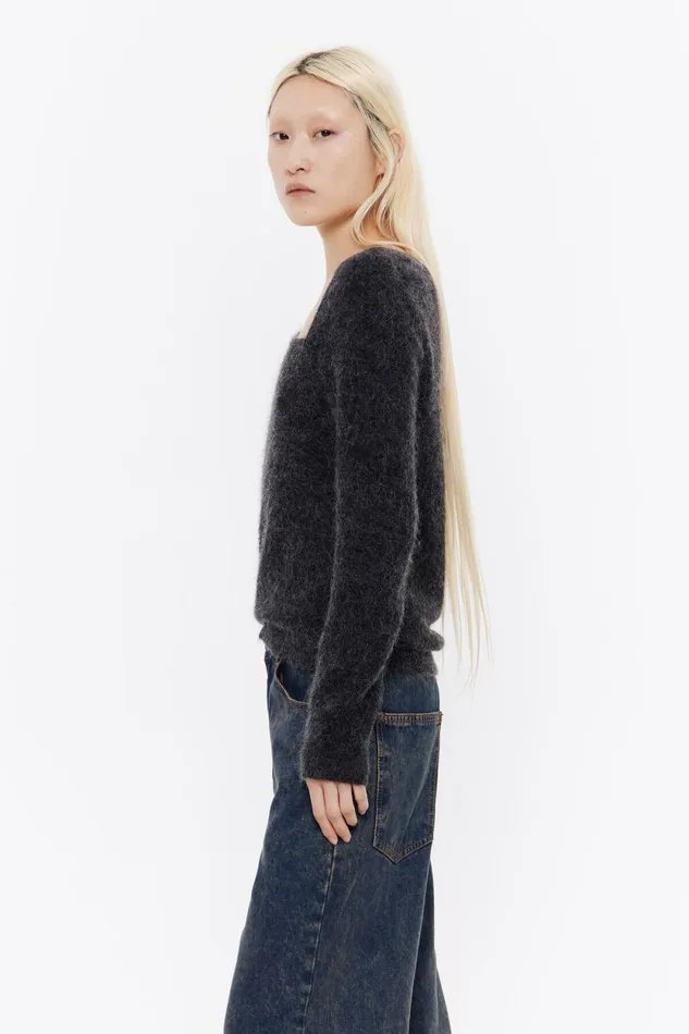 Plum Mohair Jumper Plum Women Bimba Y Lola Knitwear Plum Mohair Jumper Plum Women Bimba Y Lola Knitwear