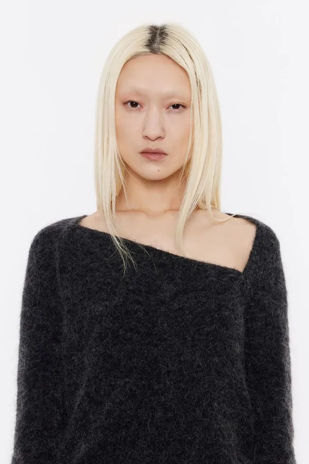 Plum Mohair Jumper Plum Women Bimba Y Lola Knitwear Plum Mohair Jumper Plum Women Bimba Y Lola Knitwear