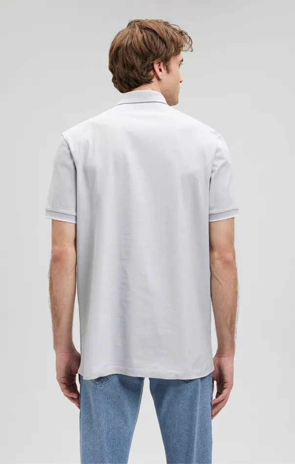 Polo Shirt In Pearl Blue Men Mavi Jeans TShirts Polo Shirt In Pearl Blue Men Mavi Jeans TShirts