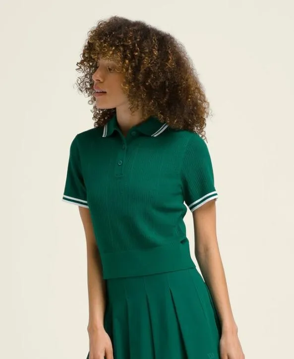 Polos Women Wilson Shrunken Essex Polo Club Green Polos Women Wilson Shrunken Essex Polo Club Green