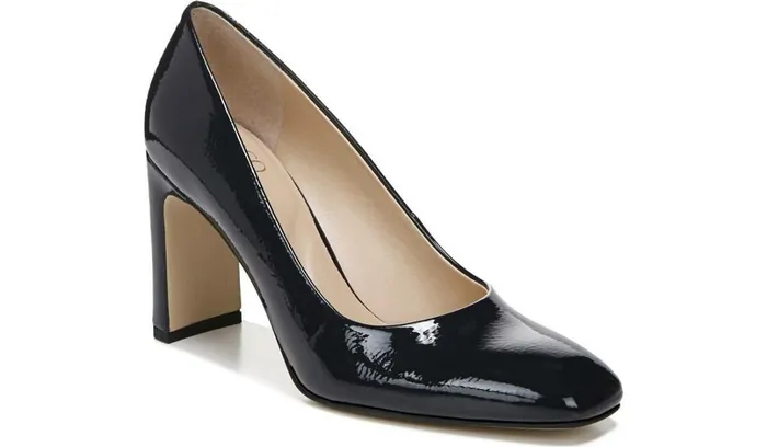 Pumps Women Franco Sarto Franco Gianna Pump Midnight Faux Leather