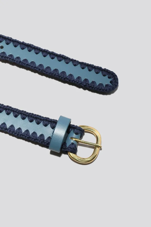 Rachel Comey Belts Women Thin Crochet Estate Belt Azure Rachel Comey Belts Women Thin Crochet Estate Belt Azure